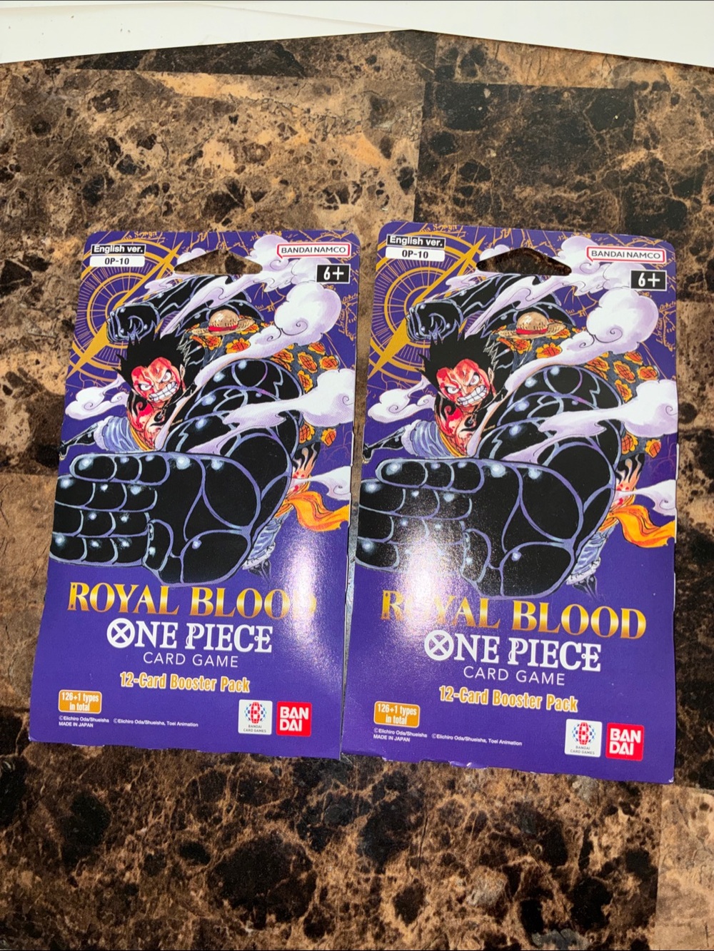 Onepiece Royal Blood Card Game Booster Pack - Purple and Black